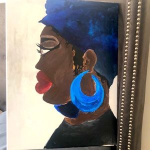 Acrylic painting based on modern day black women